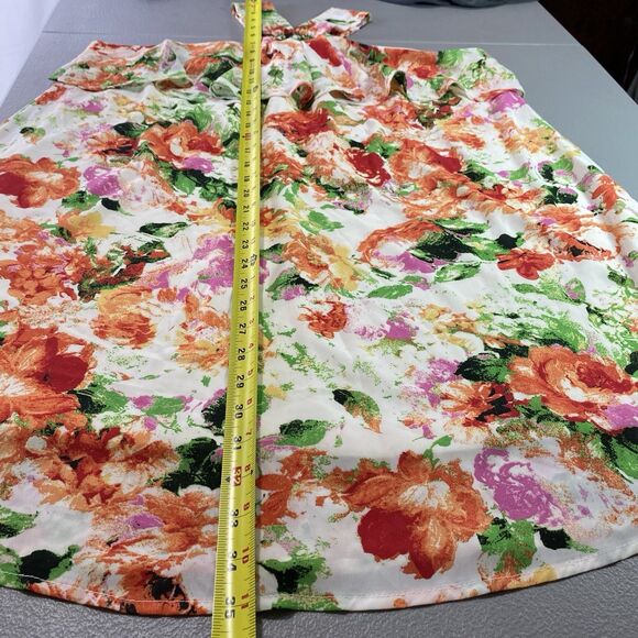 ENTRO Dress Floral Halter Cold Shoulder Ruffle Mini Flowy Boho L Anthropologie - Picture 7 of 10